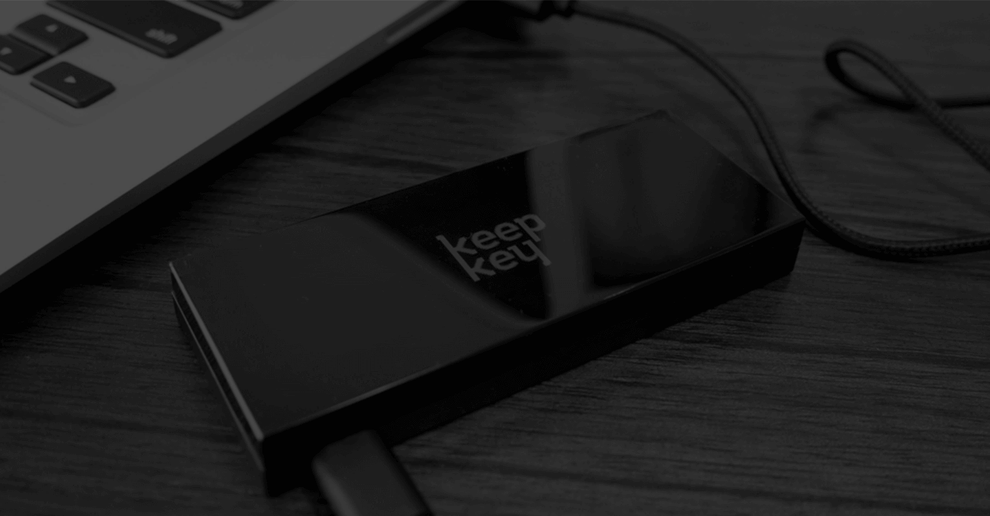 keepkey wallet on desk